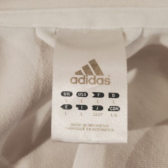 Vtg Y2K Adidas Womens 3 Stripe Zip Track Jacket Size L Pockets 2005 Active Sport - Picture 11 of 15